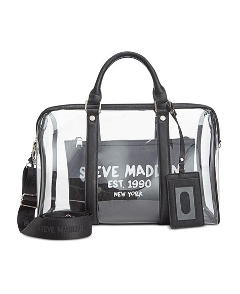 steve madden clear tote bag.